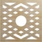 Ekena Millwork Chevron Wood Fretwork Pierced Ceiling Medallion, Birch, 38"OD x 9 7/8"ID x 3/8"T CMWP38X38X0375CHBI - alternate 1
